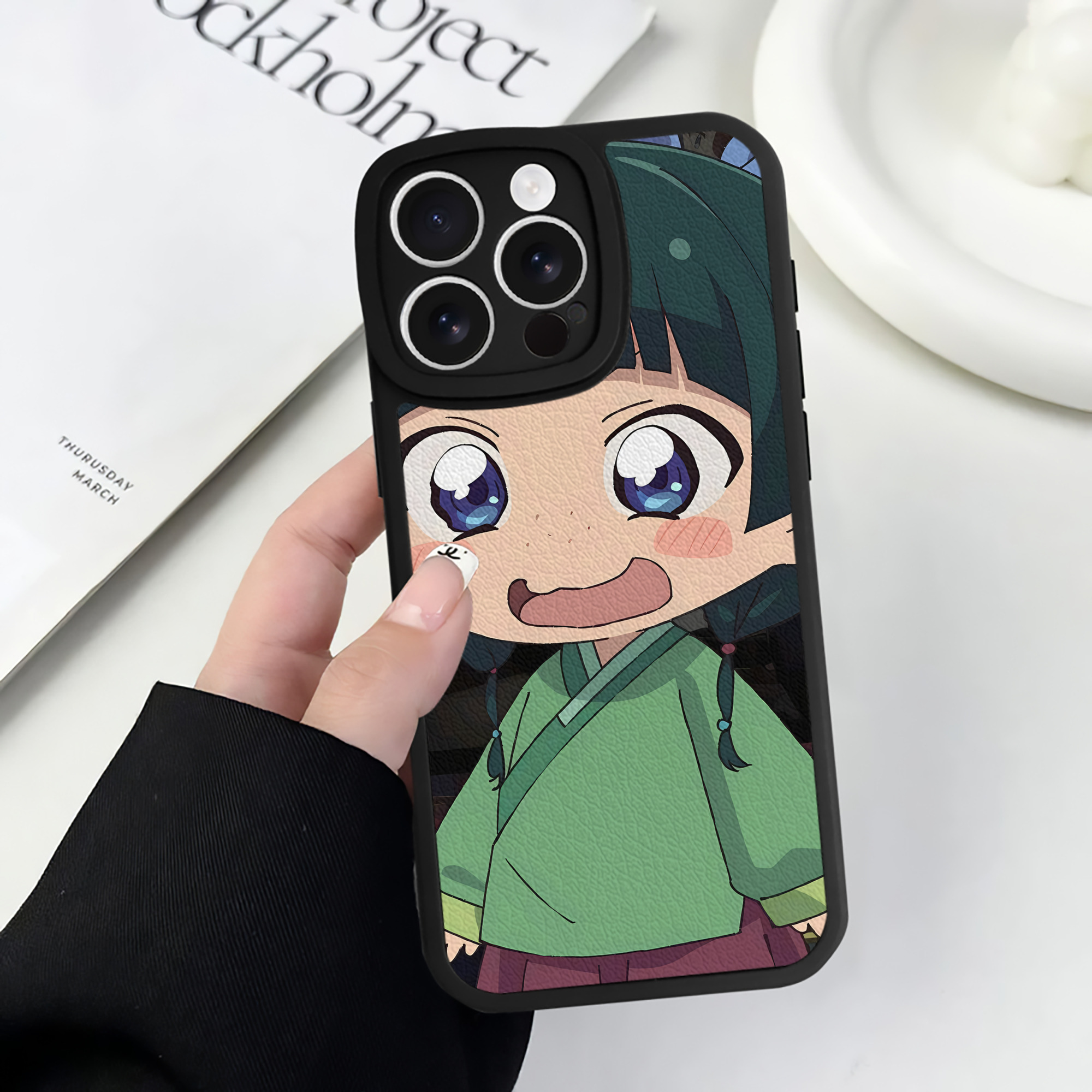薬屋のひとりごと The Apothecary Diaries 【iPhone 16シリーズ対応】シリコンスマホケース（レザー調） 材質：シリコン